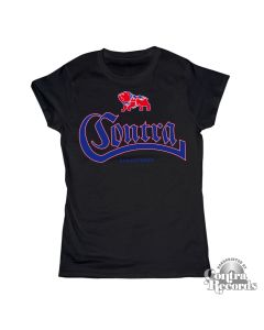 Contra - Streetwear Bulldog black - Girl Shirt-XS (last size!)