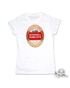 Hounds and Harlots - Premium Streetpunk - Girl Shirt white