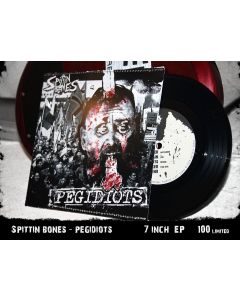 Spittin Bones - Pegidiots 7"EP handmade Cover lim.100