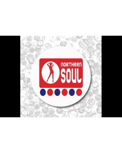 Northern Soul  Button red-37mm