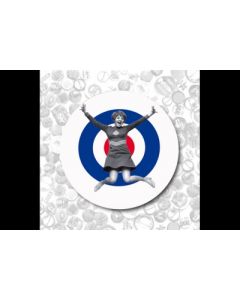 Mod Girl- Button 37mm