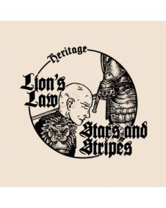 V/A LION'S LAW/STARS & STRIPES- SPLIT 7"EP solid black