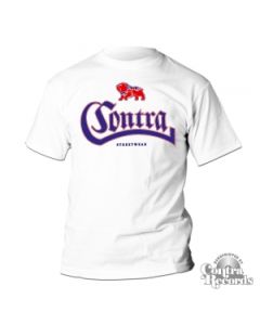 Contra - Streetwear small bulldog T-Shirt Men White (last sizes!)