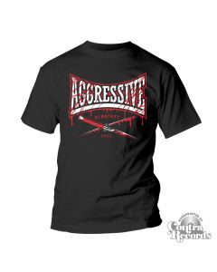 AGGRESSIVE - knife T-Shirt black