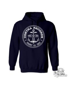 Contra Records - "Anchor new" - Hoody dark navy blue