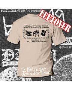 Gorgeosity Made Flesh - Show T-Shirt sand (leftover!)