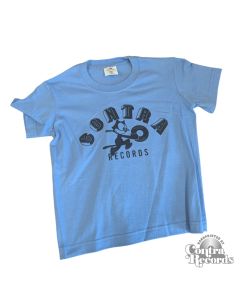 Contra Records - The Cat  Kids Shirt sky blue