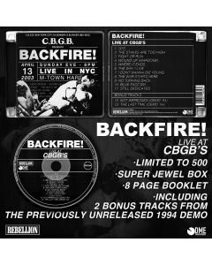 Backfire! - Live At CBGB's + Bonus Tracks CD
