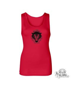 Contra Records "Black Panther" Girl Tanktop red