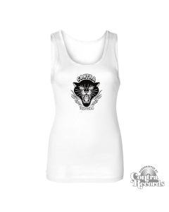 Contra Records "Black Panther" Girl Tanktop white