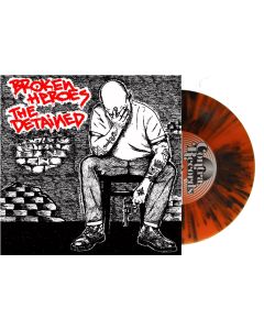 V/A Broken Heroes / The Detained Split 7"EP lim. 200 black cover/splatter vinyl