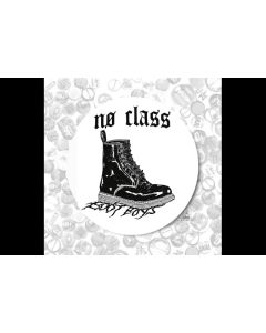 No Class - Boot -Button 37mm white