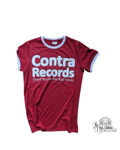 Contra Records "Good Sounds" Unisex Ringer T-Shirt red