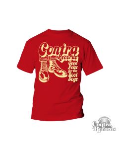 Contra Records Bootboys T-Shirt cardinal red