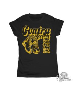 Contra Records - Good Noise for the Bootgirls - Girl Shirt black