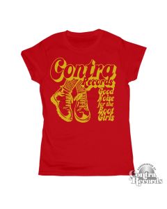 Contra Records - Good Noise for the Bootgirls - Girl Shirt red