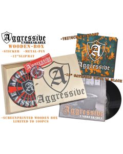 Aggressive - "Unbreakable" - 12"GF-LP lim.100 Wooden-Box Set