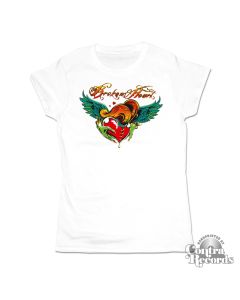 Broken Heart white - Girl Shirt