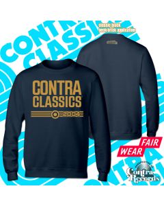 CONTRA CLASSICS - 2004 - Crewneck Sweatshirt navy blue/yellow print
