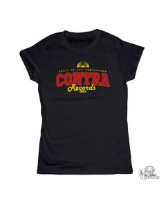 Contra Records - "dress up for..." Girl Shirt black