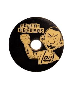 Contra Records Oi! - Single 45rpm Adapter black/gold