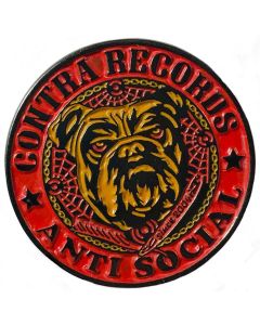 Contra Records "Antisocial Bulldog" - Metal-Pin