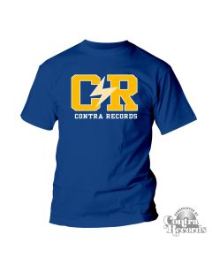Contra Records "C/R" - T-Shirt royal blue