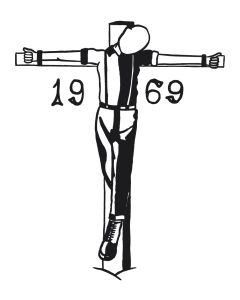 Crucified 1969 - Sticker