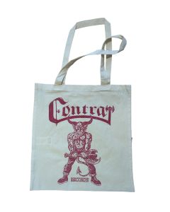 Cotton Bag - "devil" nature/oxblood print