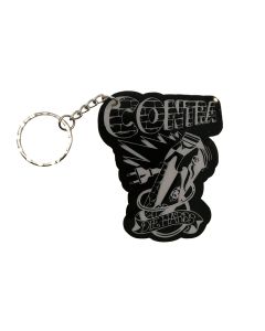 Contra Records "Die Hards" - Keychain clear/black