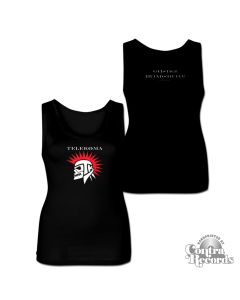 Telekoma - Skull - Girl Tanktop black front/backprint