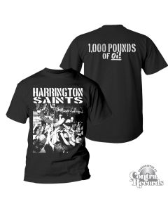 Harrington Saints - 1000lbs Of Oi! T-Shirt black front/backprint-S (last size!)