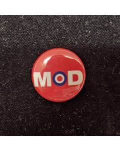 Button - MOD red 25mm