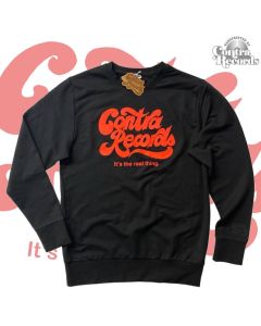 Contra Records "it's the real thing" Crewneck Sweatshirt lim.20 black