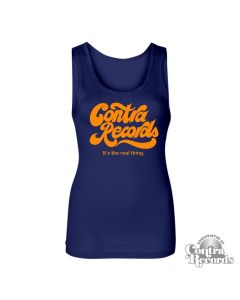 Contra Records "it's the real thing" Girl Tanktop navy blue