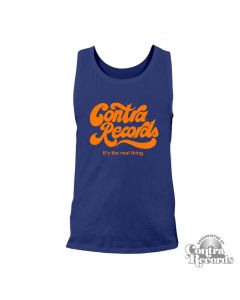 Contra Records "it's the real thing" Men Tanktop navy blue