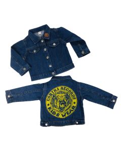 Contra Records "Kids Wear - Bulldog" Kids Jeansjacket yellow print