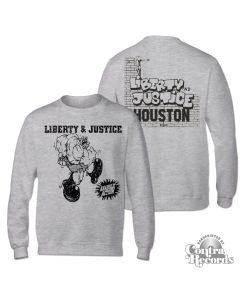 Liberty & Justice - Anabolic Action Longsleeve Shirt front/backprint grey