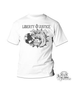 Liberty & Justice - Bulldog T-Shirt white