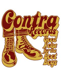 Contra Records - Bootboys - Sticker red/yellow