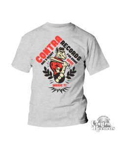 Contra Records - "Are You Ready" T-Shirt grey 15Years of Contra Edt.-S (last size!)