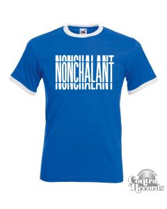 Nonchalant - Unisex Ringer T-Shirt royal blue/white