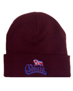 Contra Records - Bulldog - Beanie  (Oxblood)