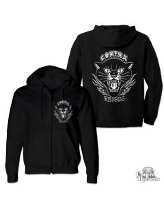 Contra Records "Black Panther" Zip Hooded Jacket black
