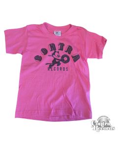 Contra Records - The Cat  Kids Shirt pink