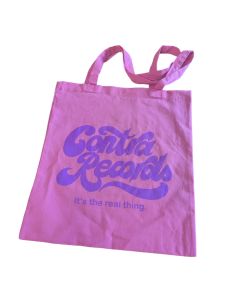 Cotton Bag - "it's the real thing" pink