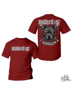 Underdogz -"hopeless..."  T-Shirt oxblood front/backprint 