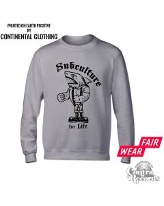 Subculture for Life - "Shark Skin" - Crewneck Sweatshirt grey