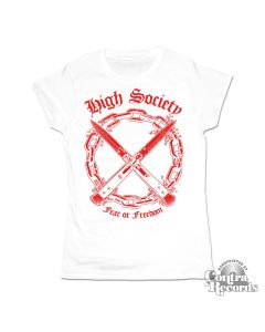 High Society - Fear or Freedom Girl Shirt white