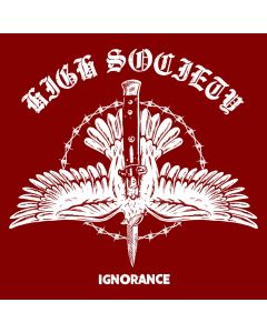 High Society - Ignorance 12"LP lim. 30 gold/black with red screen Printed cover